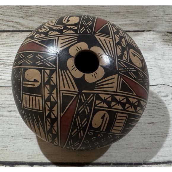 Other - Pottery Signed Silvia Rodriguez Seed Pot Pod Native American Vessel Tb10